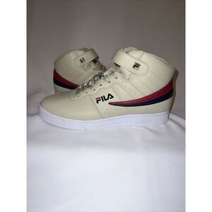 FILA Vulc 13 Mid Top Strap Cream‎ Retro Shoes - Men's Size 10.5 (1FM01054-922)